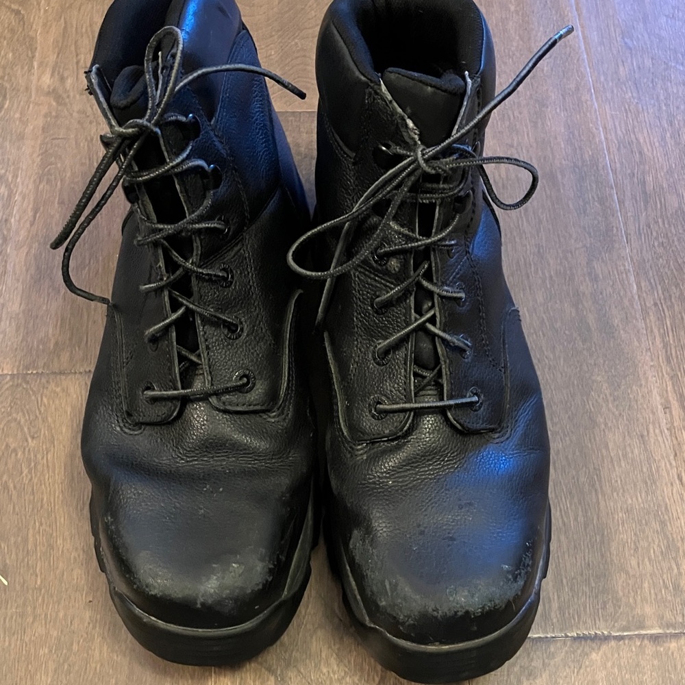Wolverine steel toe work boots Black Leather Men's 13